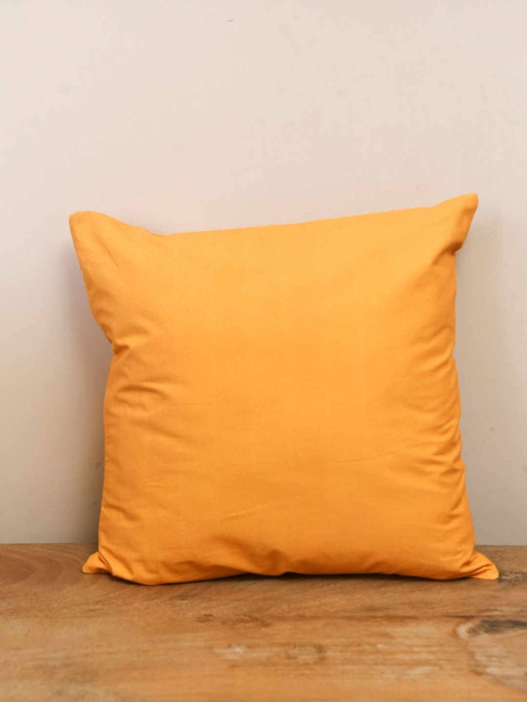 Sangria  Amber Aztec Echoes Gold-Toned Cotton Square Cushion Cover