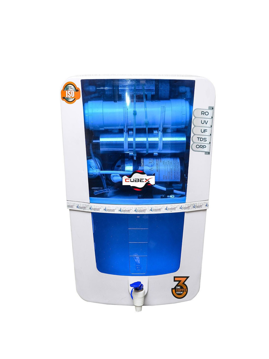 Cube X Blue Healthy Drinking With 12L Zinc Filter