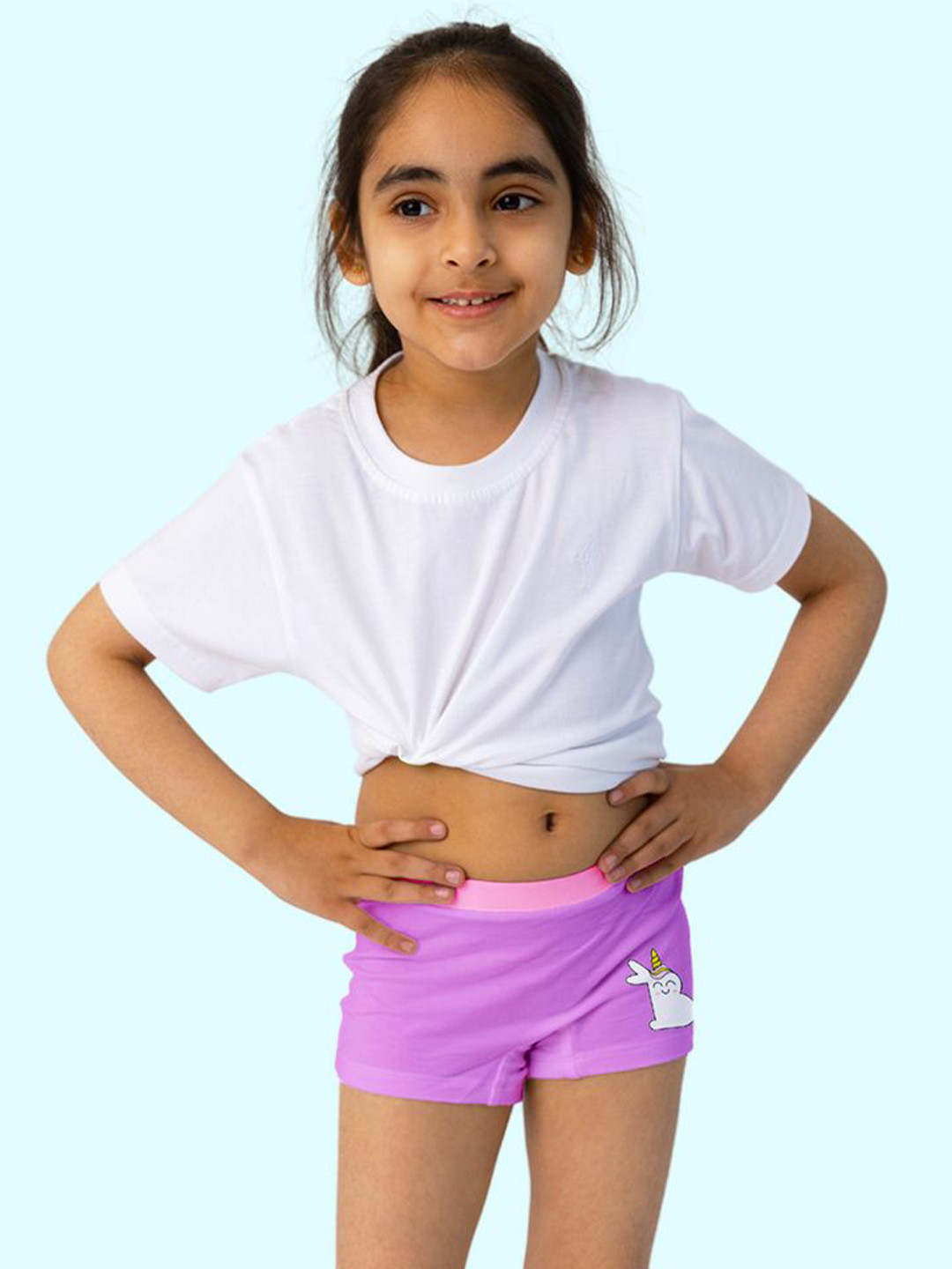 SuperBottoms Girls Boy Short Antimicrobial Mid Rise Brief Und-G-BS-UPR-4-6Y-1P_N