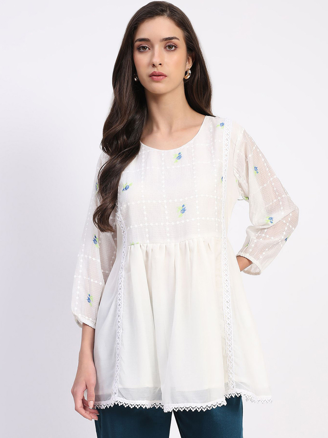 Me&I Organic Cotton Embroidered Tunic