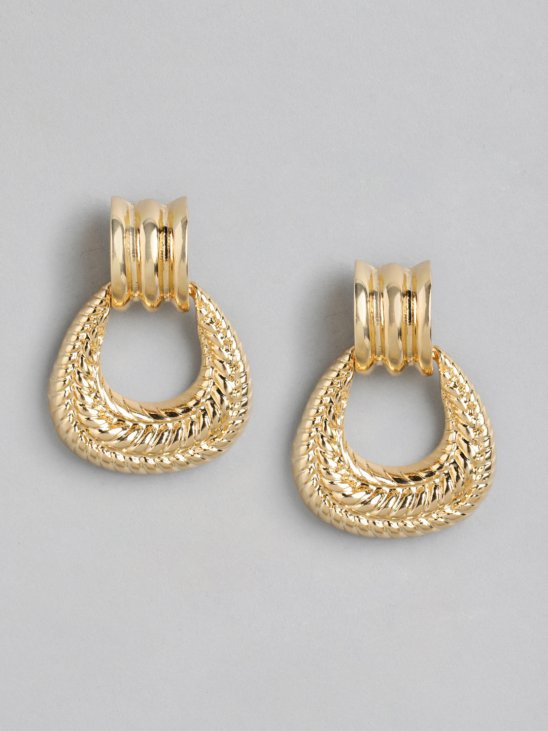 Forever New Gold Plated Signature Daliah Door Knocker Earring