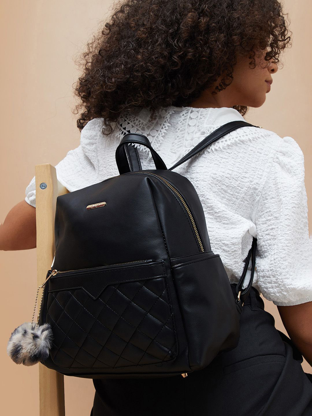 Ginger by Lifestyle Women Solid Backpack