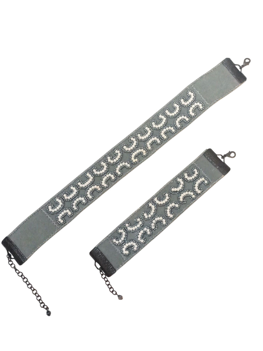 Evince MODE Embroidered Beaded Jewellery Set