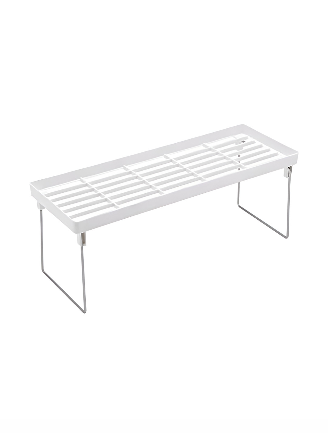 upkaranwale White 3 Tier Plastic Kitchen Rack