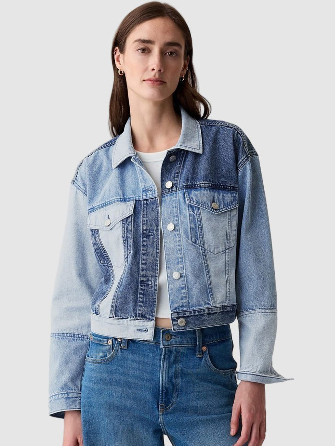 GAP Patchwork Denim Jacket