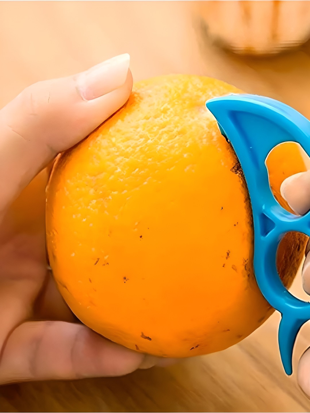 upkaranwale 2 Piece Orange-Colored Mouse-Shaped Fruit Peeler