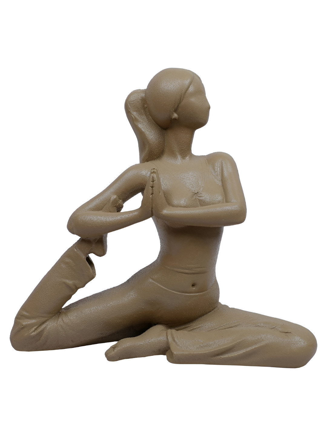 Ashnam Beige  Lady Yoga Figurine Showpiece