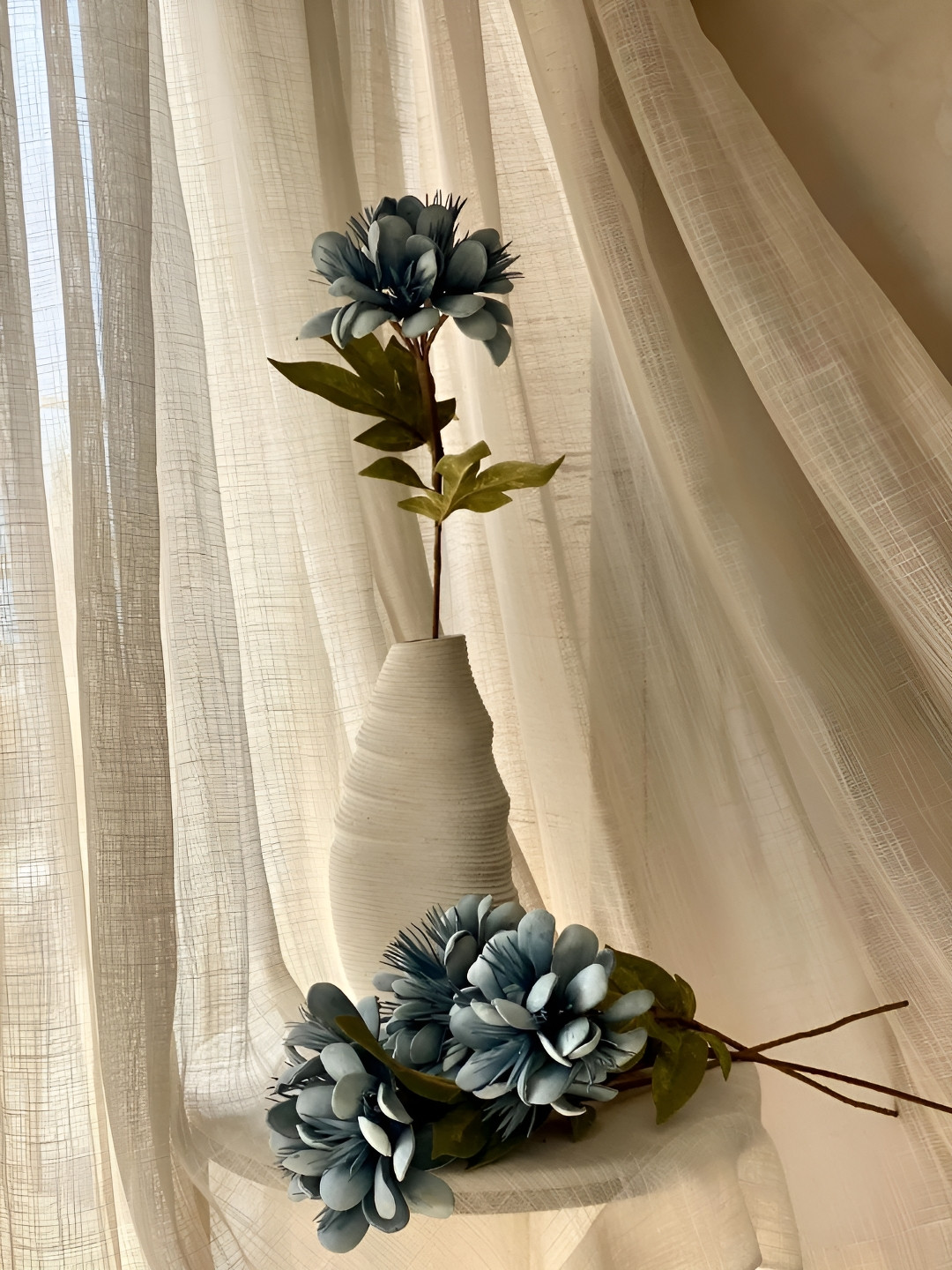 Mason Home Yellow & Blue One Stem Lily Artificial Flower