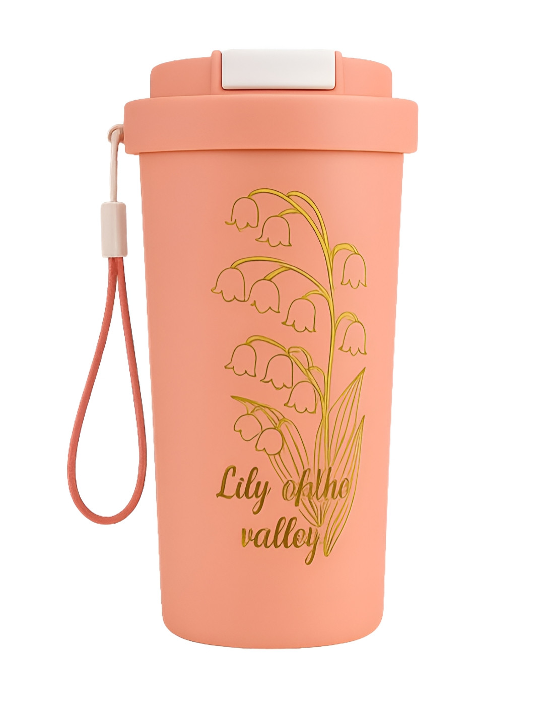 iSWEVEN Pink Stainless Steel Leak & Rust Proof Double Wall Vacuum Water Bottle