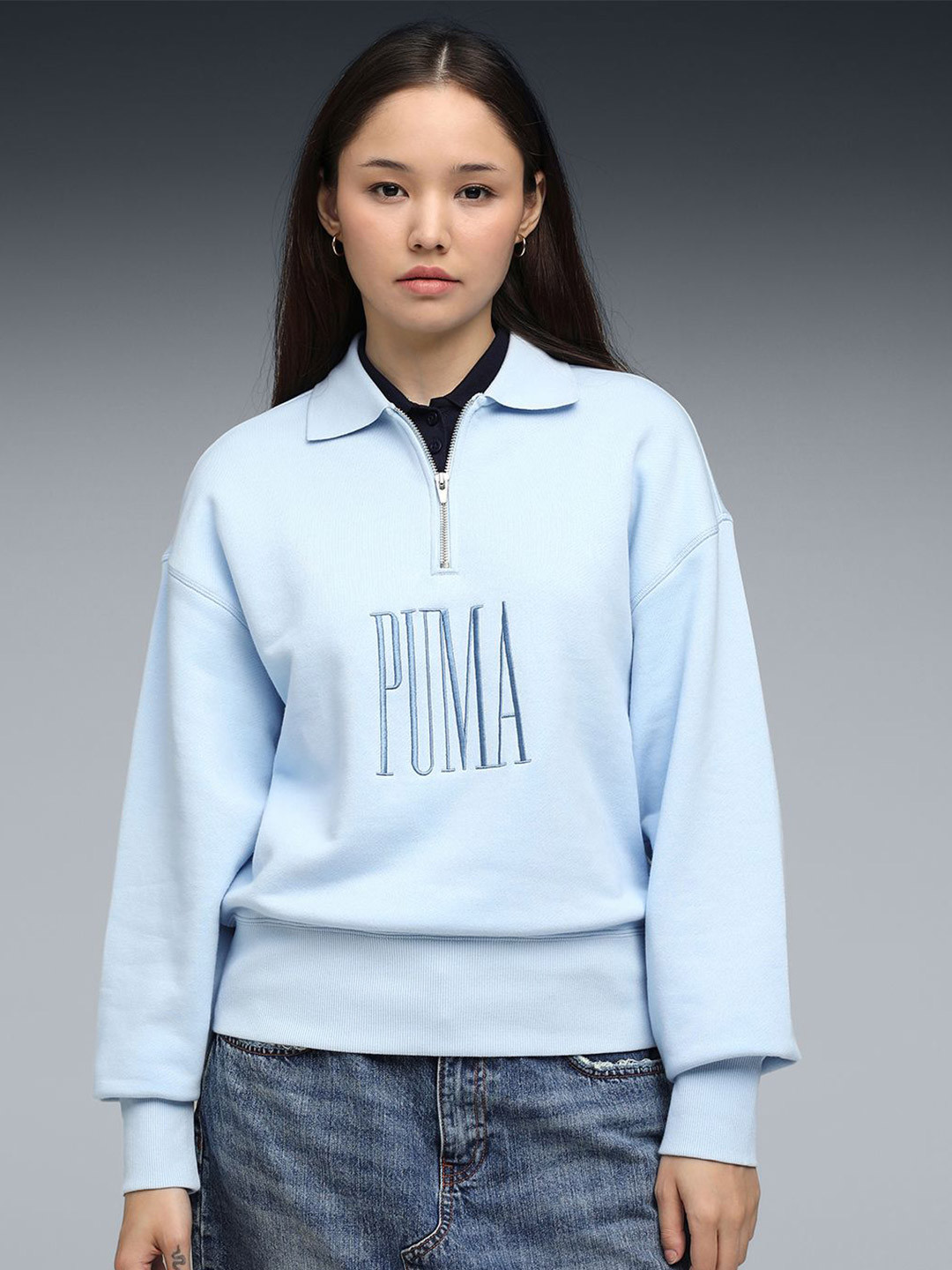 Puma Premium Essentials Women's Oversized Crew Sweatshirt
