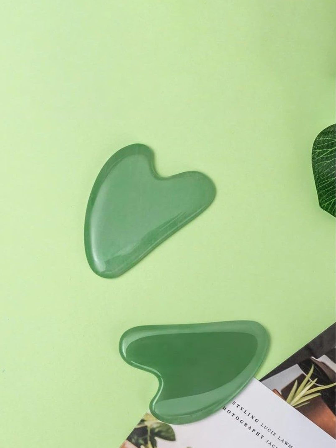 PURRPALAX Natural Jade Gua Sha Tool- Green