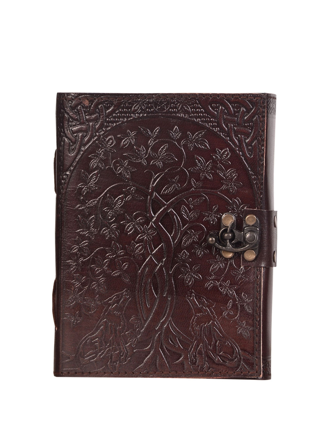 SWISS HORN Self-Design Leather Diary with Antique Closure