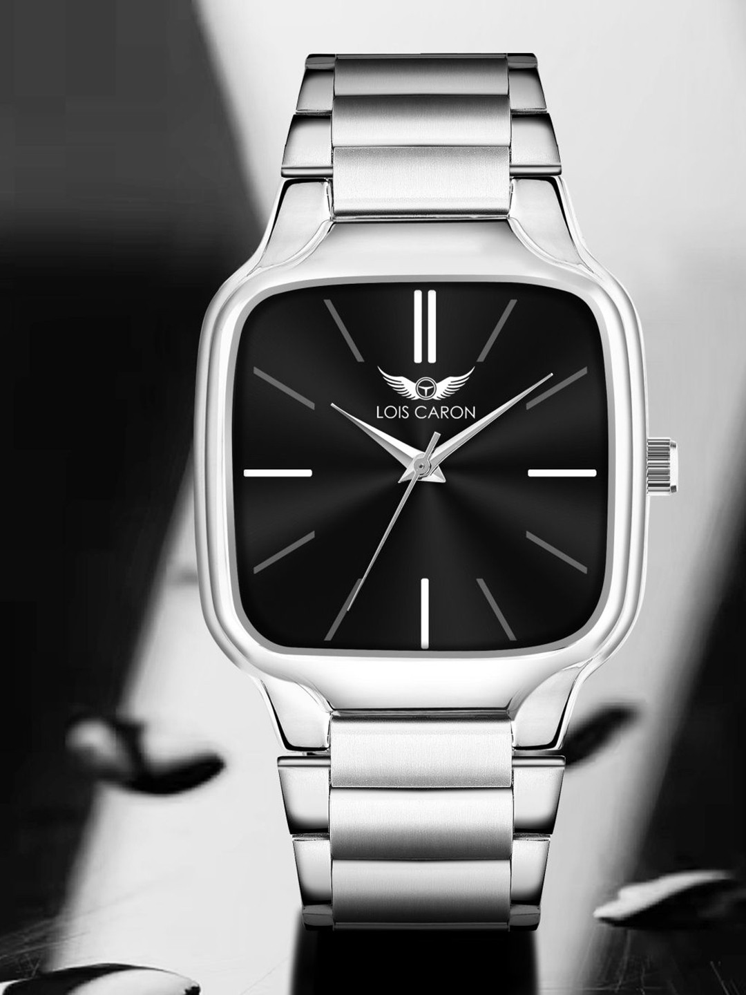 LOIS CARON Men Dial & Stainless Steel Bracelet Style Straps Analogue Watch LCS-4320