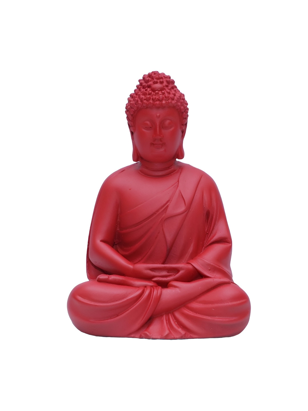 Ashnam Red Buddha Figurine Showpiece