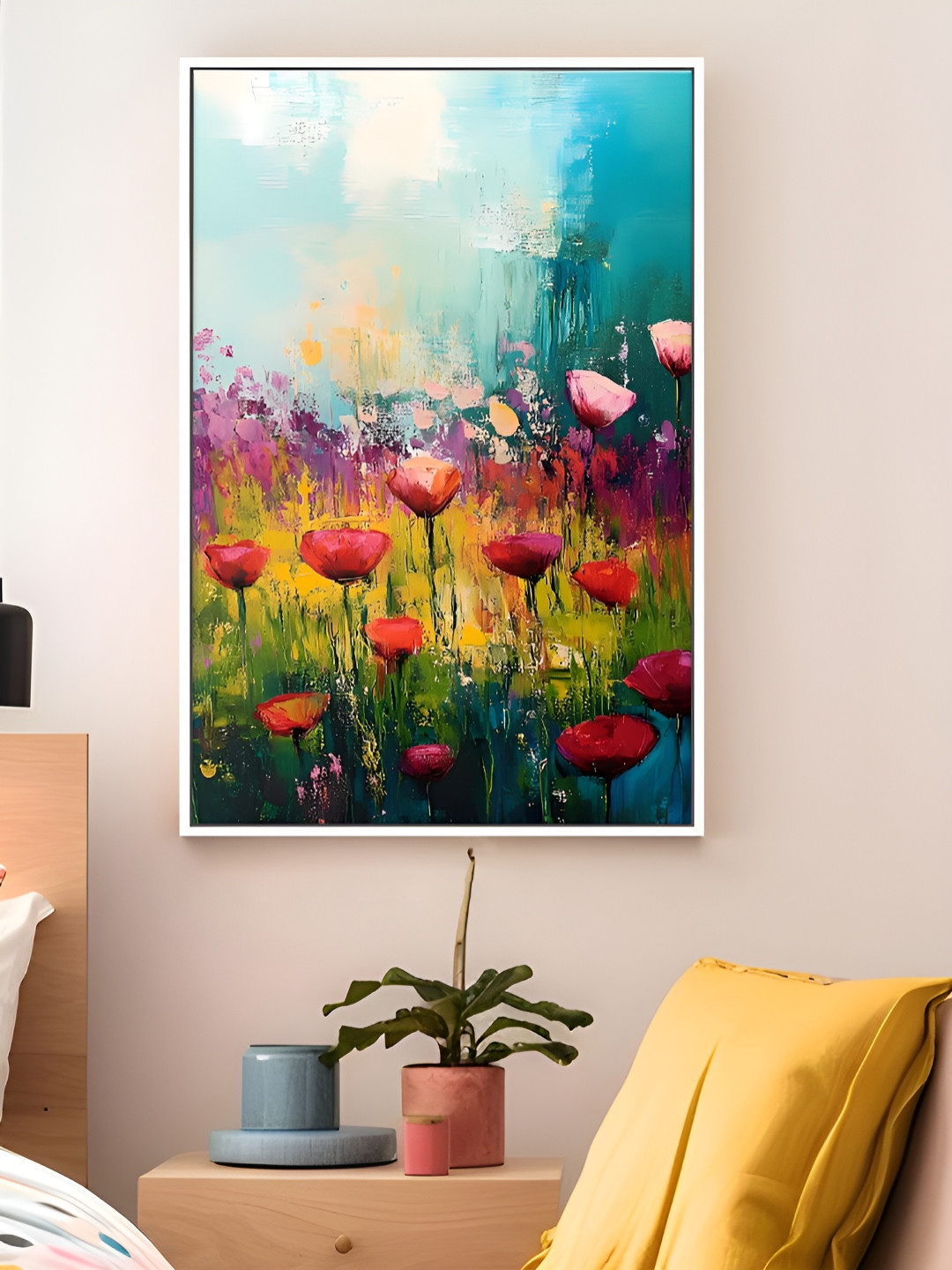 Art Street Portrait Abstract Framed Canvas Wall Art painting Nature Floral Landscape