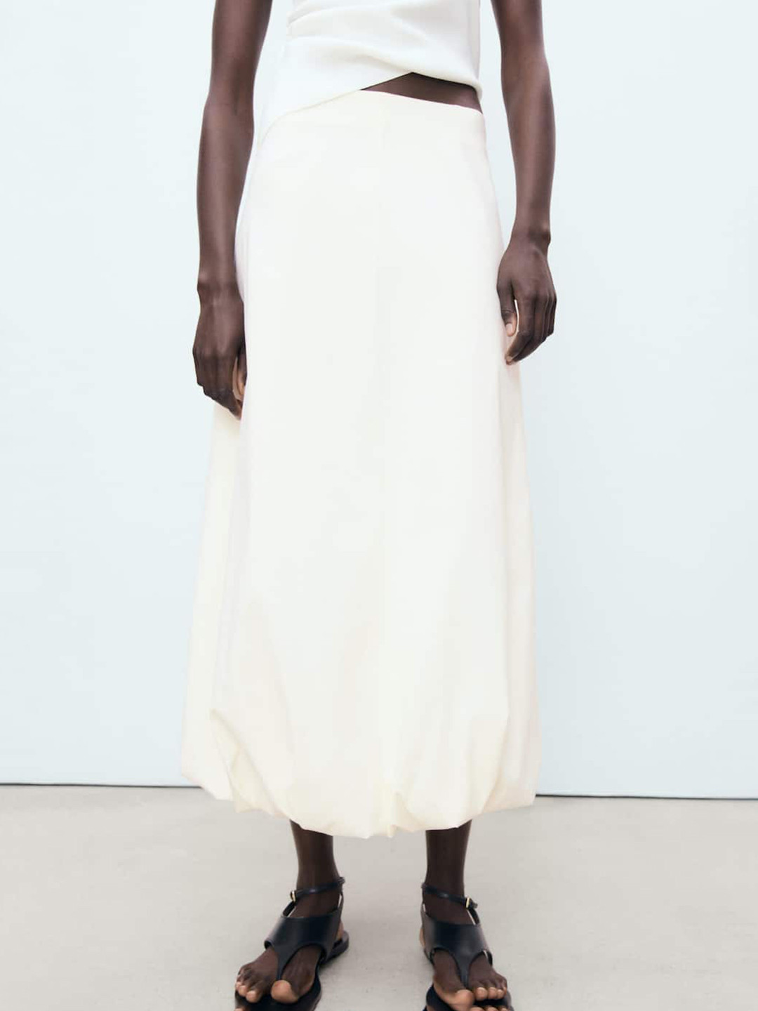 MANGO Midi Balloon Skirt