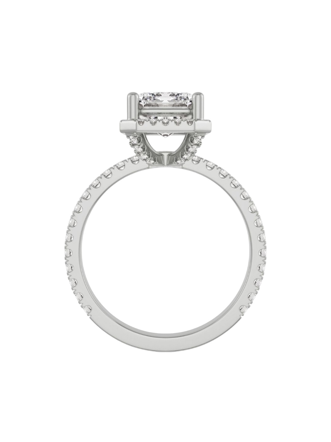 Emori Emerald Symphony Lab Diamond in 14KT Gold Ring