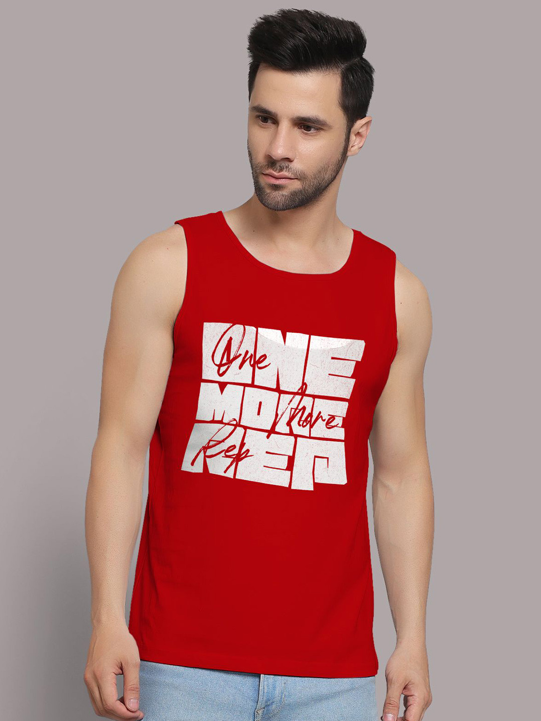 Juxar Men Wear Sando One More Rep Gym Outdoor & Indoor For Gym Wear Sando