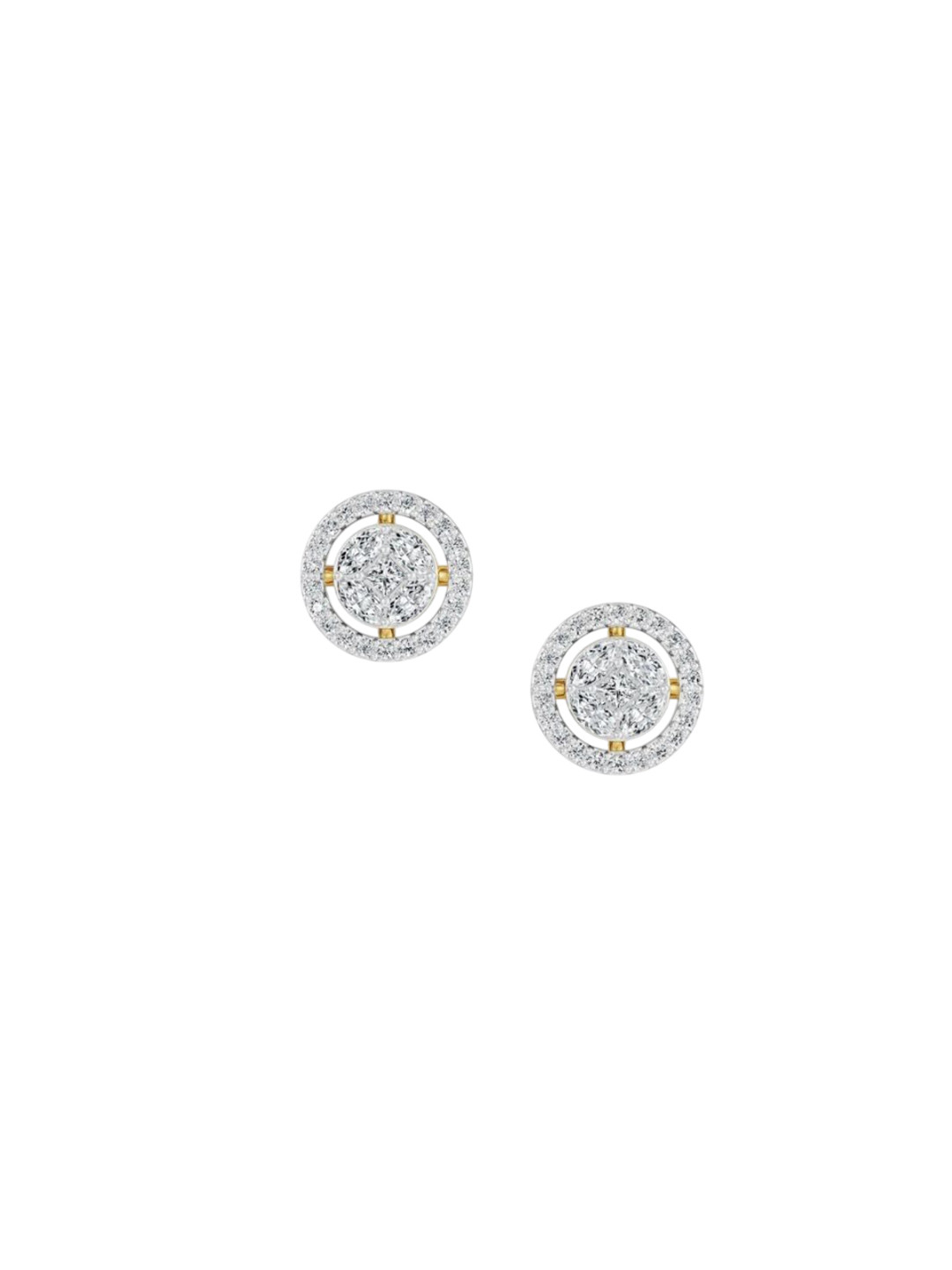 Emori Glistening Lab Diamond in 14KT Gold Earring