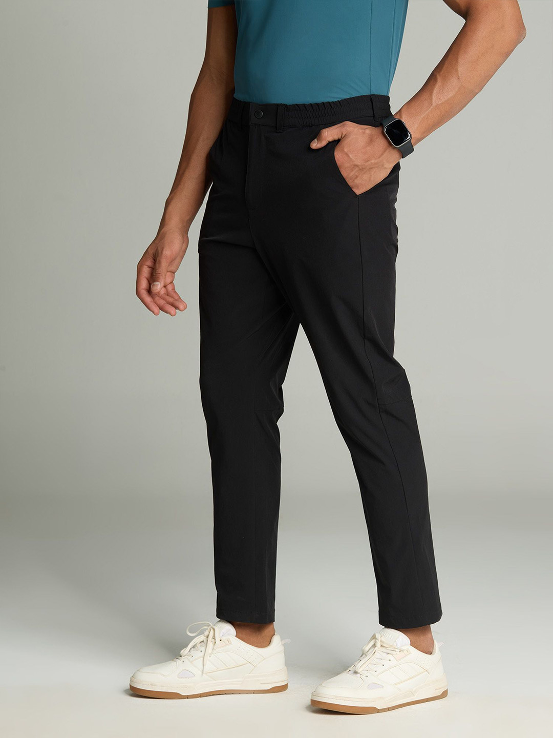 Cava Black Elasticated Waist Band Pant