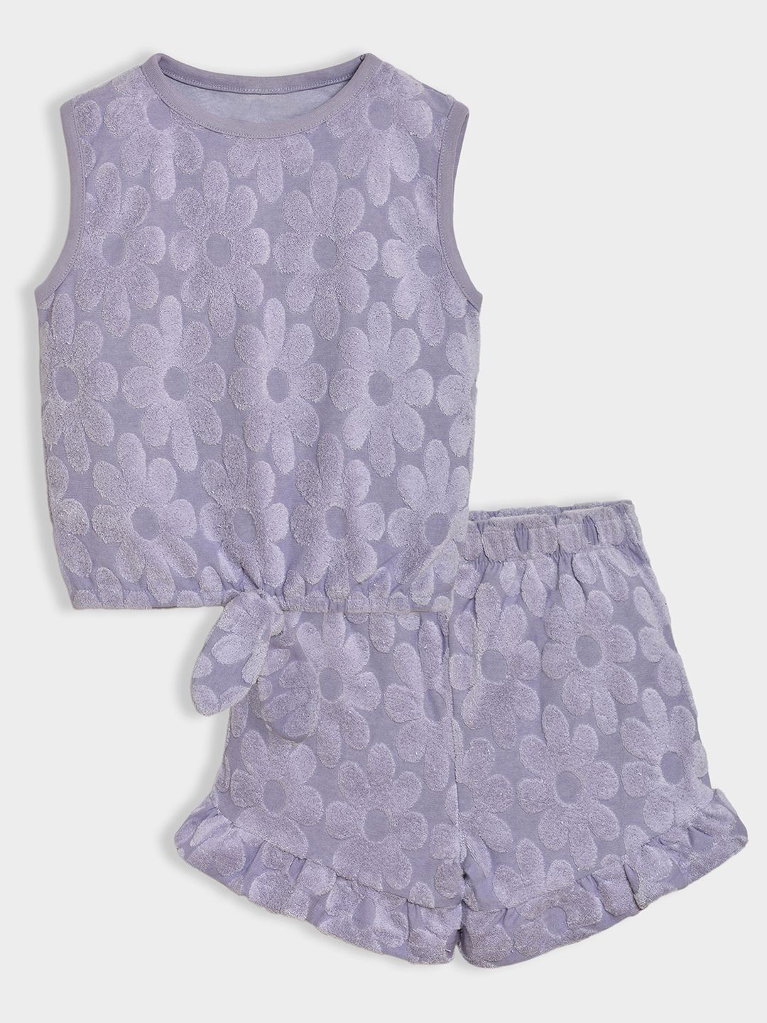 MiArcus Self Design Top With Shorts Clothing Set