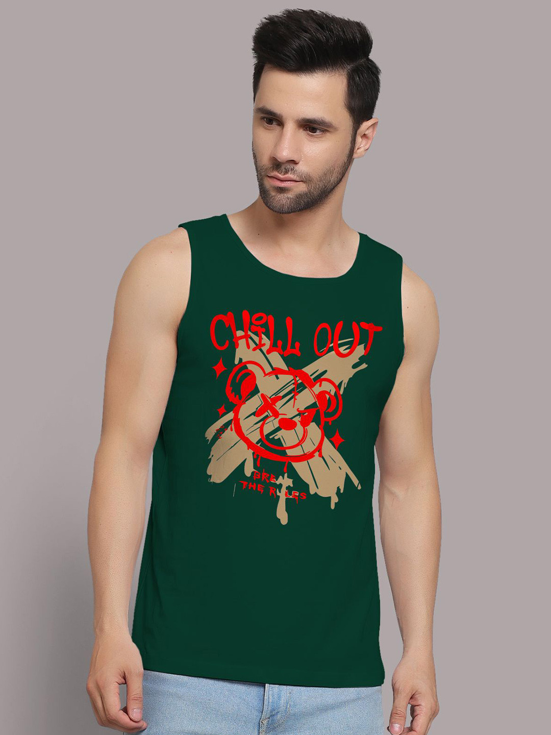 Juxar Men Wear Sando Chill Out Gym Outdoor & Indoor For Gym Wear Sando SDO-026-DGN-XS