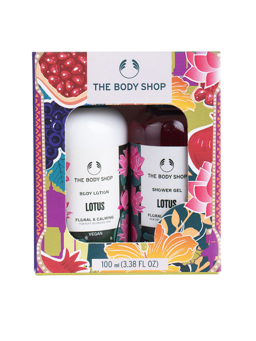 THE BODY SHOP Set Of 2 Lotus Hydrating Shower Gel & Body Lotion Gift Set - 50 ml Each