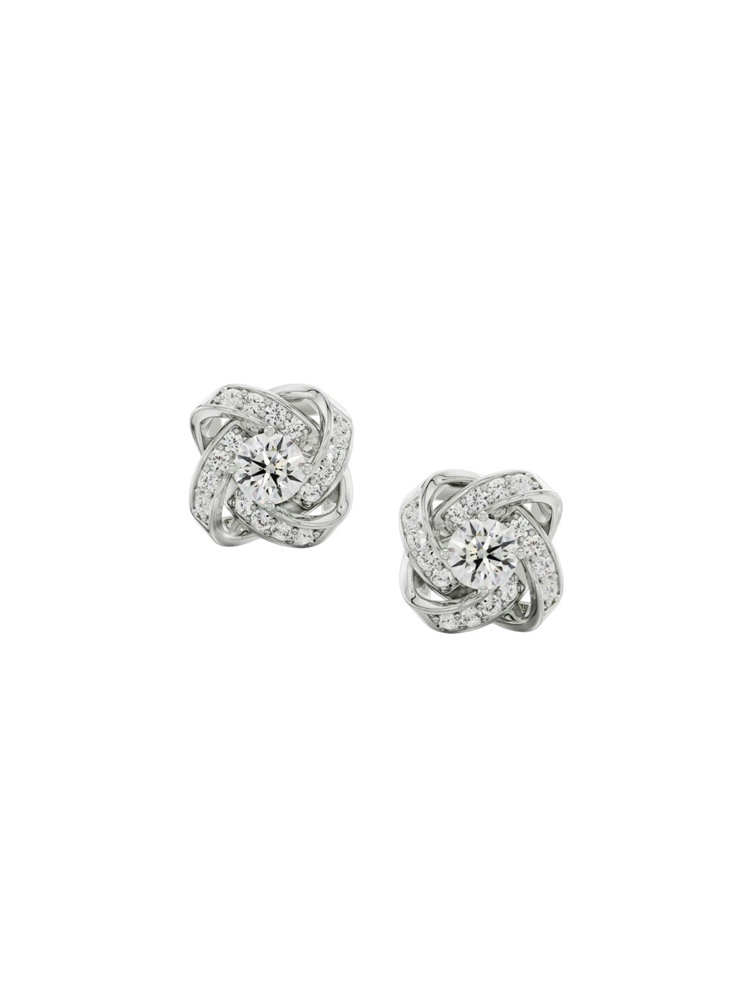 Emori Twirl Sparkle Lab Diamond in 14KT Gold Earring
