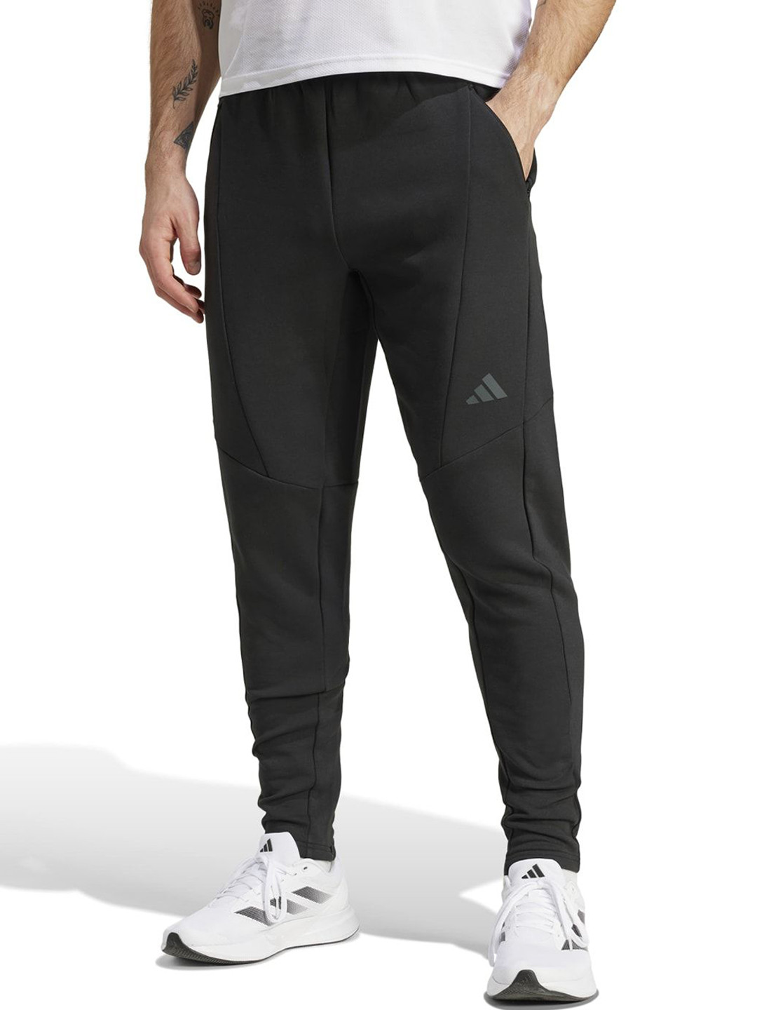 ADIDAS D4T Men Brand Logo Printed Mid Rise Track Pant