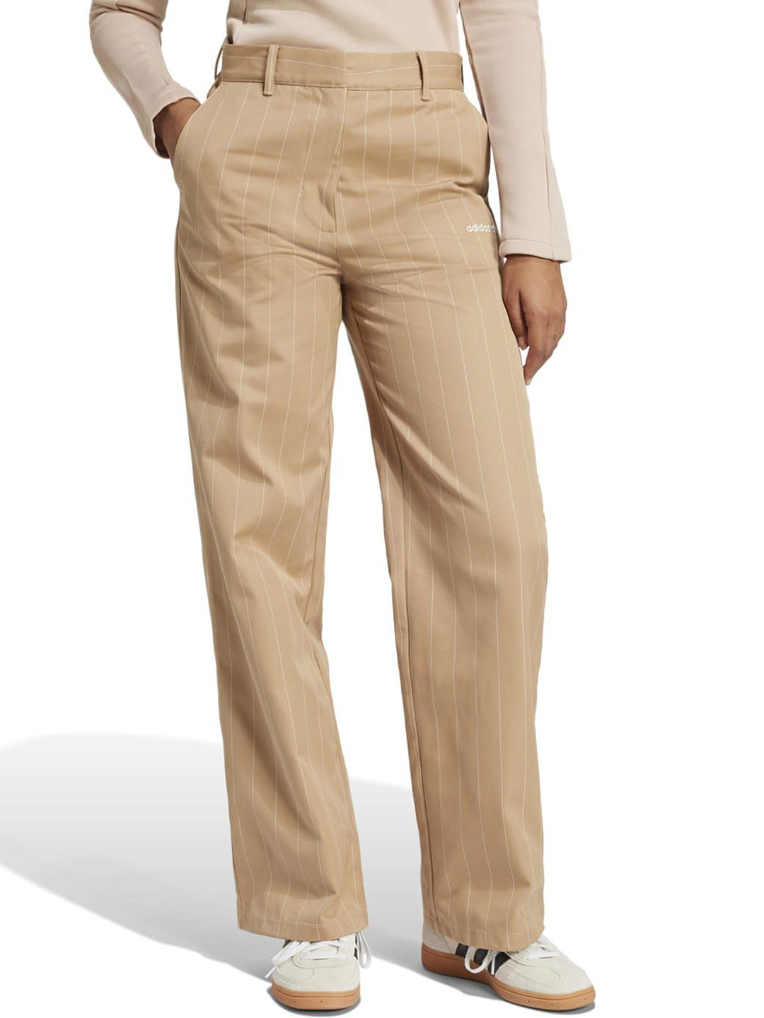 ADIDAS Originals PINSTRIPE PANTS   Women Striped Cotton Track Pants