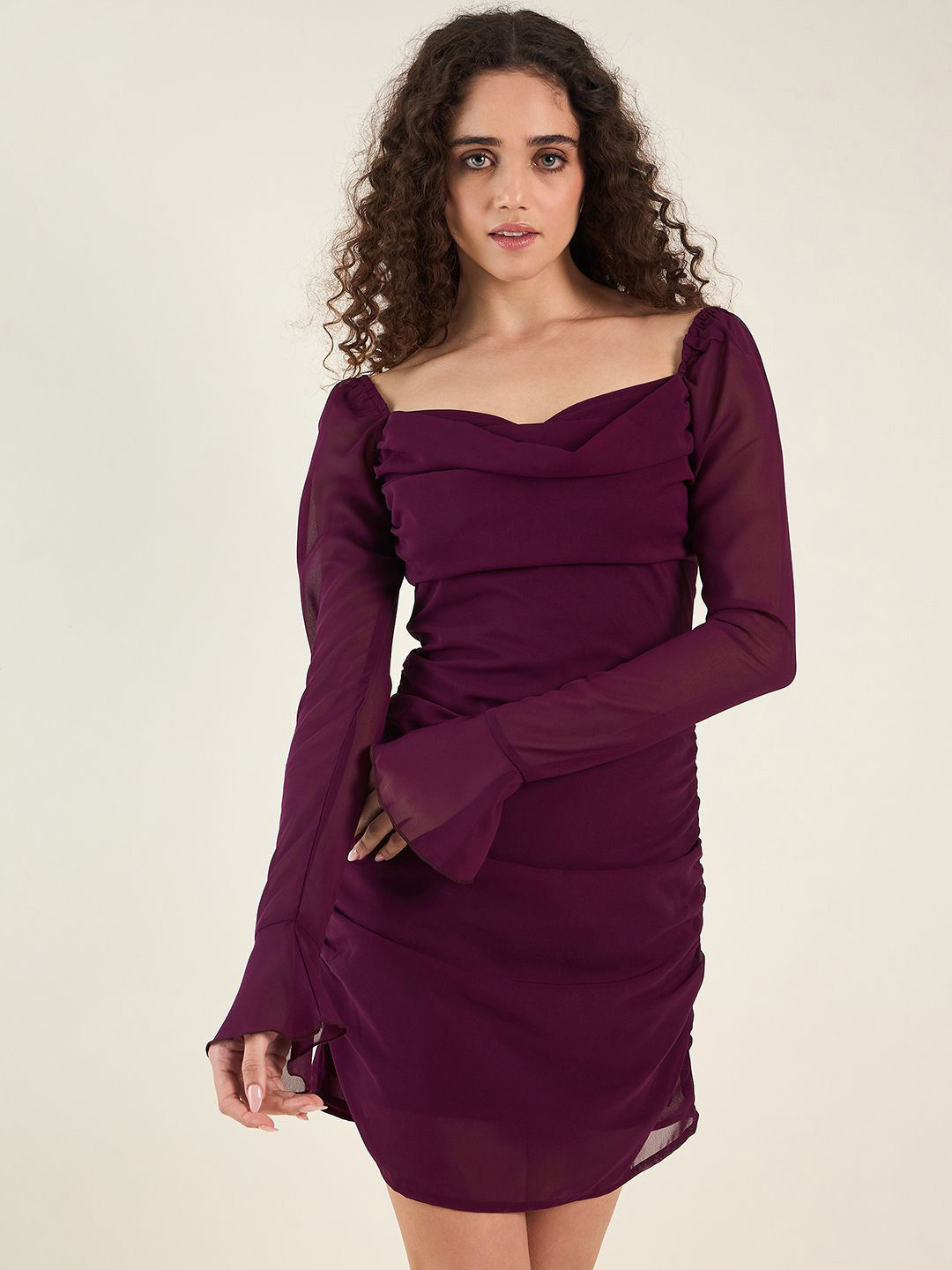 aayu Georgette Bodycon Dress