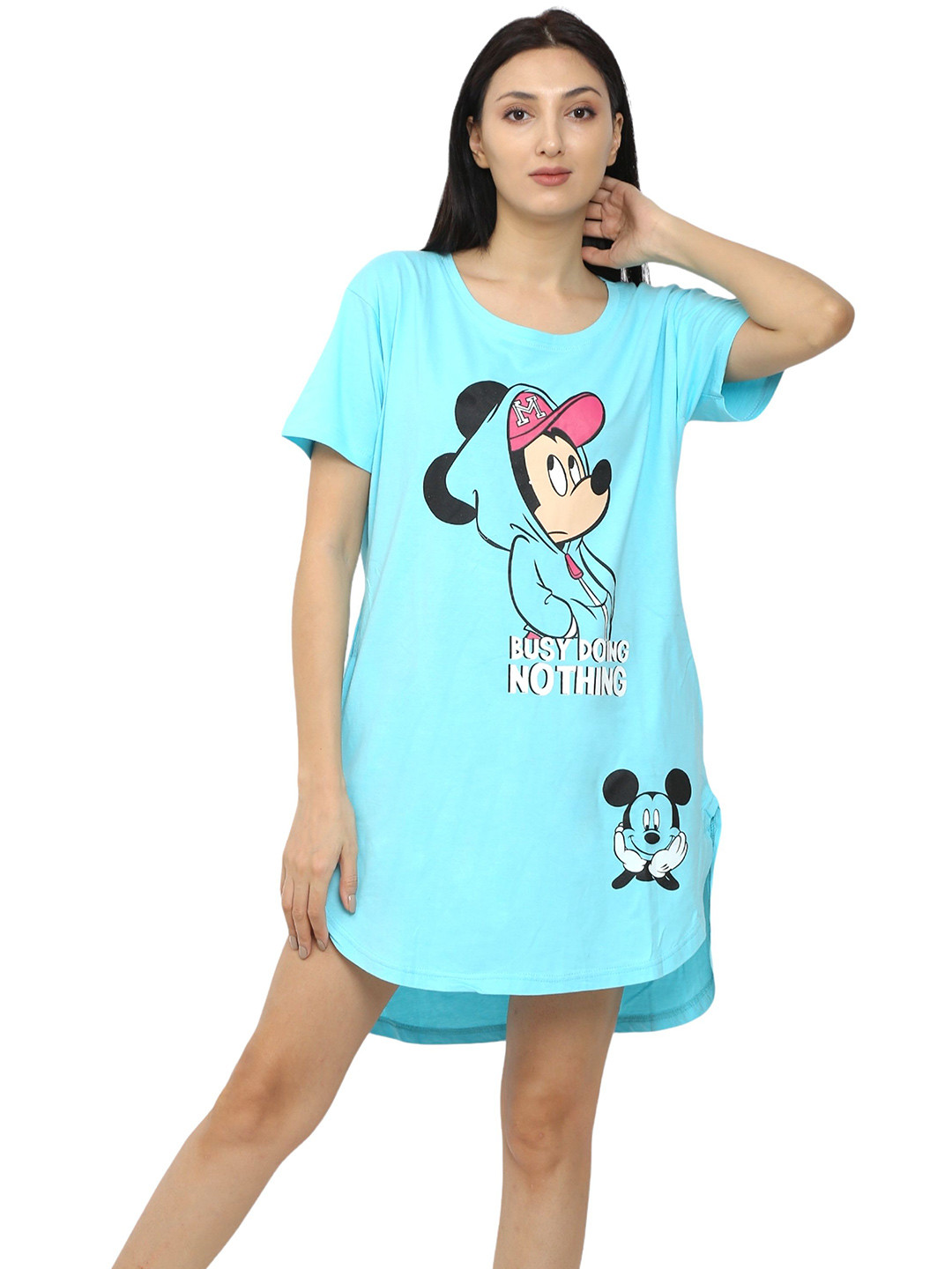 POLLOLOCO Printed Nightdress