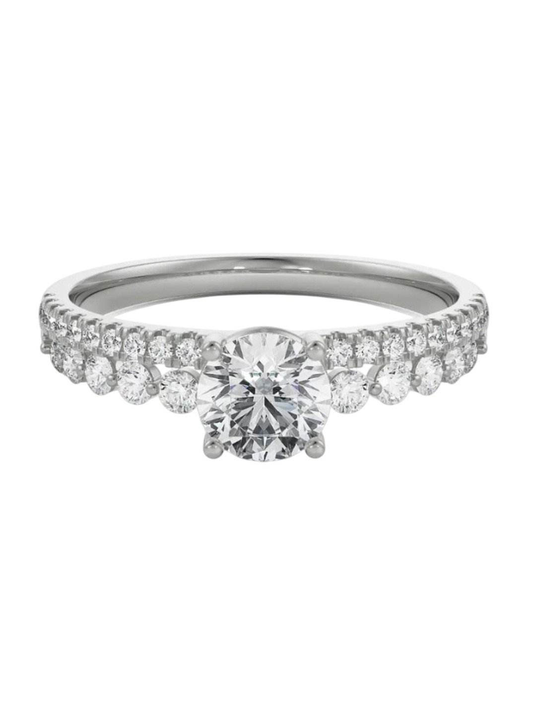 Emori Radiant Ashley Lab Diamond Ring in 18KT Gold