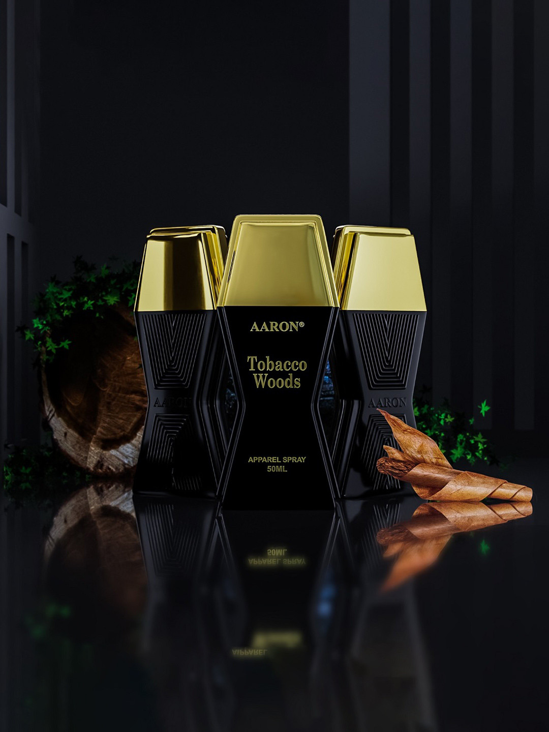 AARON Tobacco Woods Long Lasting & Alcohol-Free Apparel Perfume Spray - 50 ml