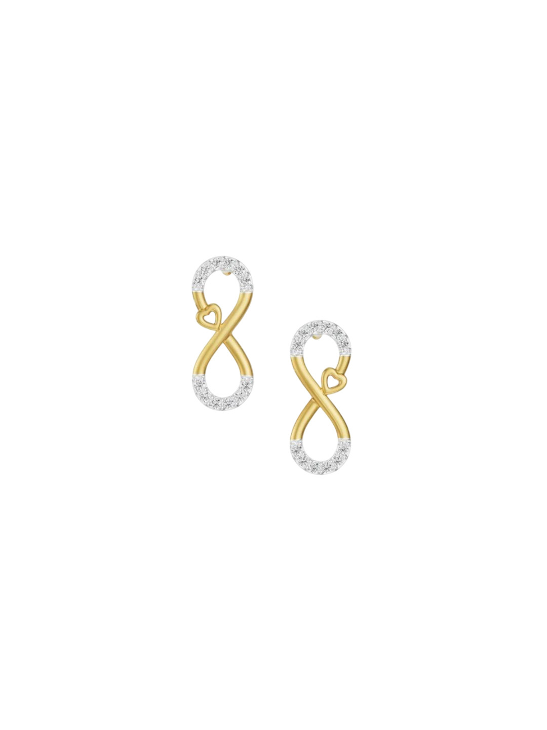Emori Infinity Love Lab Diamond Earring in 18KT Gold