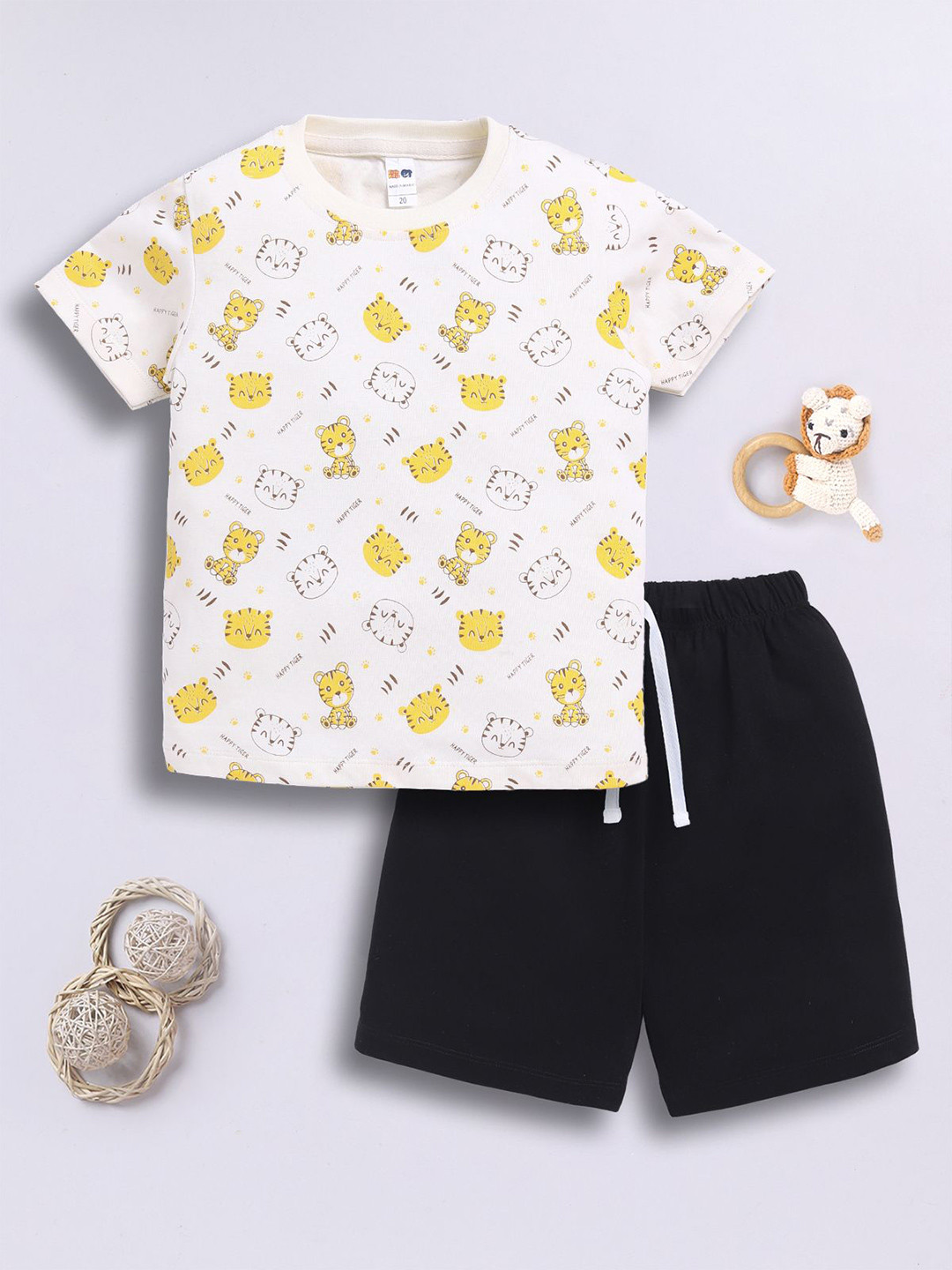 LITTLE NINJA Boys Printed Clothing Set