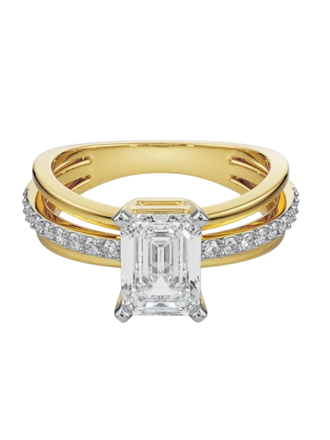 Emori Sophia Trio Lab Diamond Band in 18KT Gold