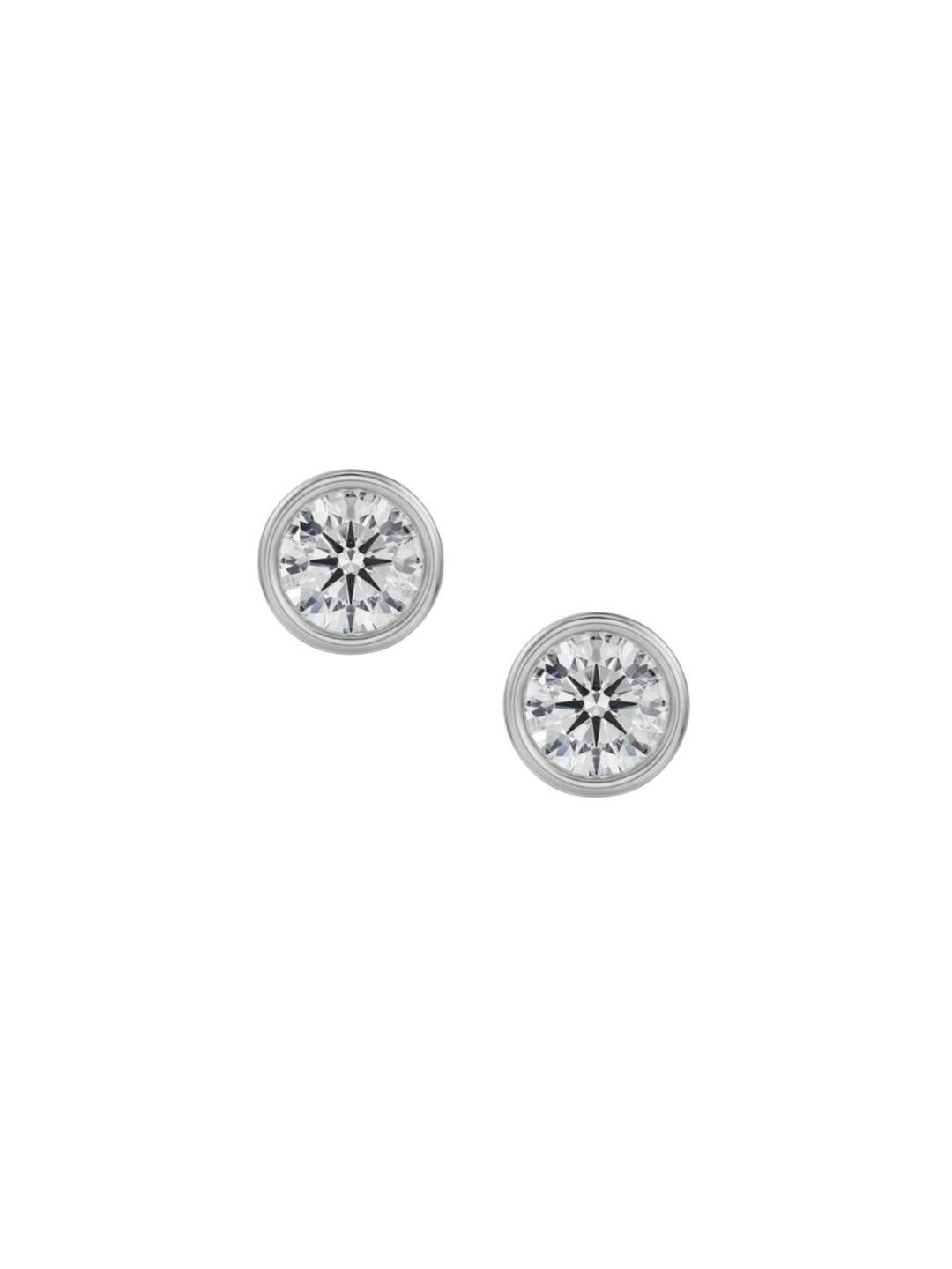 Emori 1.5 CT Solid Round Lab Diamond Earring in 18KT Gold