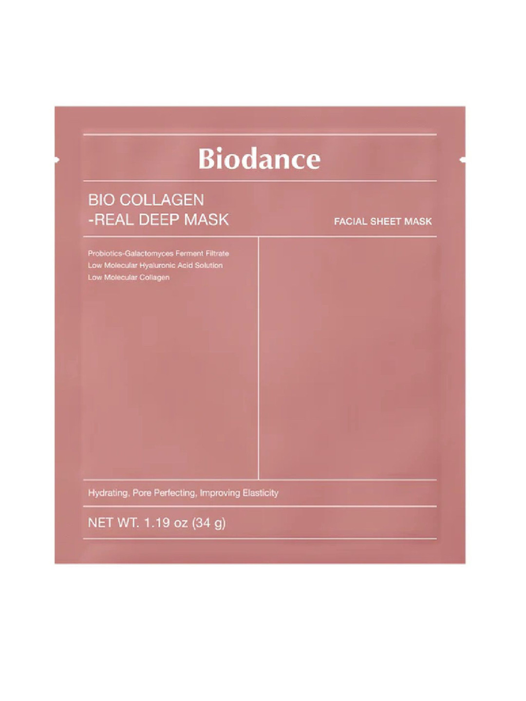 Biodance Hydrating Bio Collagen Real Deep Mask For Acne or Blemishes - 136 g 4 Masks