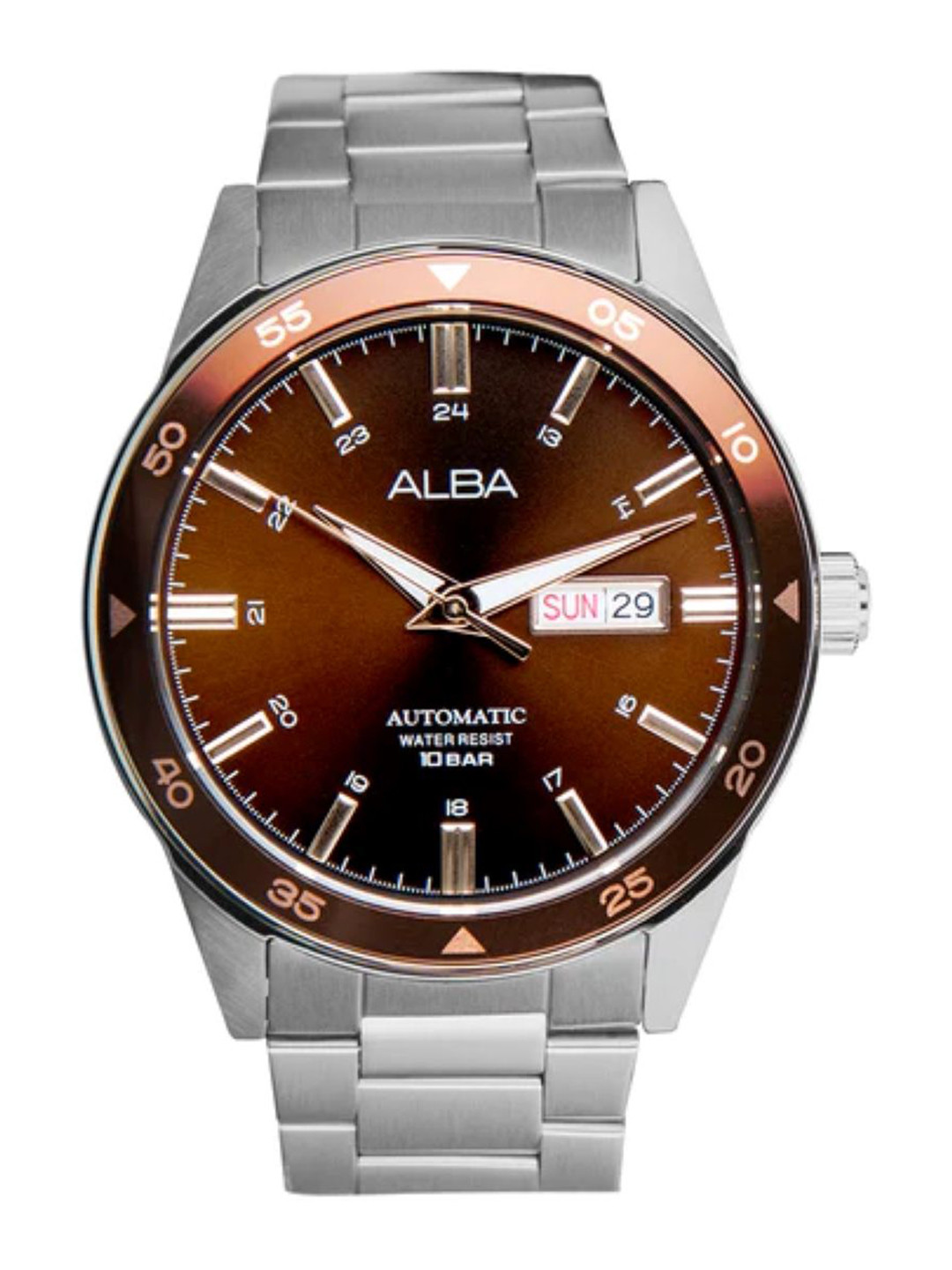 Alba by seiko Brown Dial Automatic Watch-AL4591X1