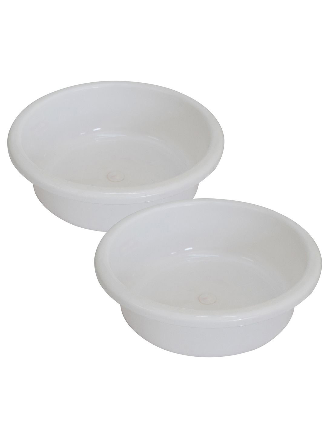 Kuber Industries White 2 Pieces Knead Dough Baskets-6 L Each