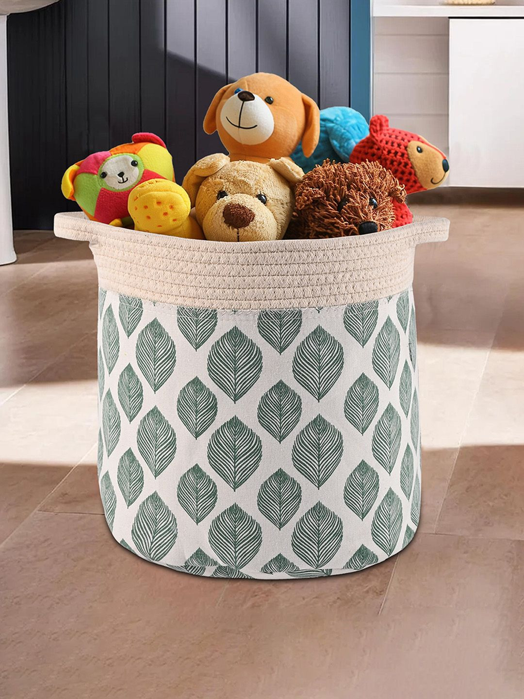 Aura White Foldable Washing Clothes Laundry Basket