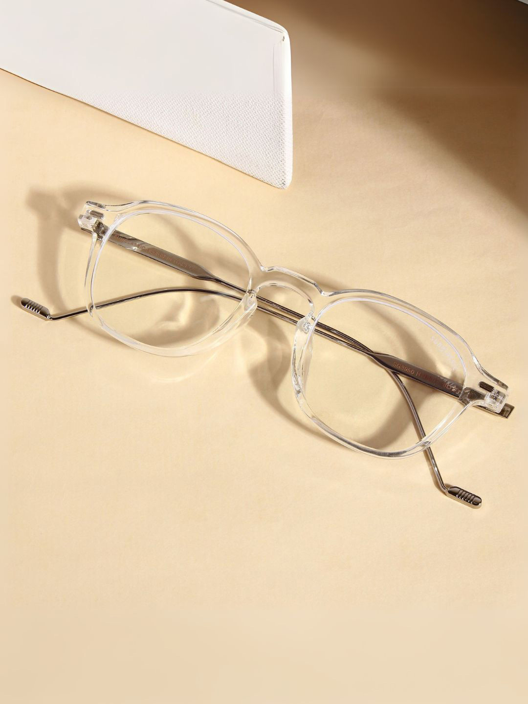 SUNGLASSIC Unisex Hybrid Clear Anti Blue Light Round Sunglasses HYBRID-CLEAR