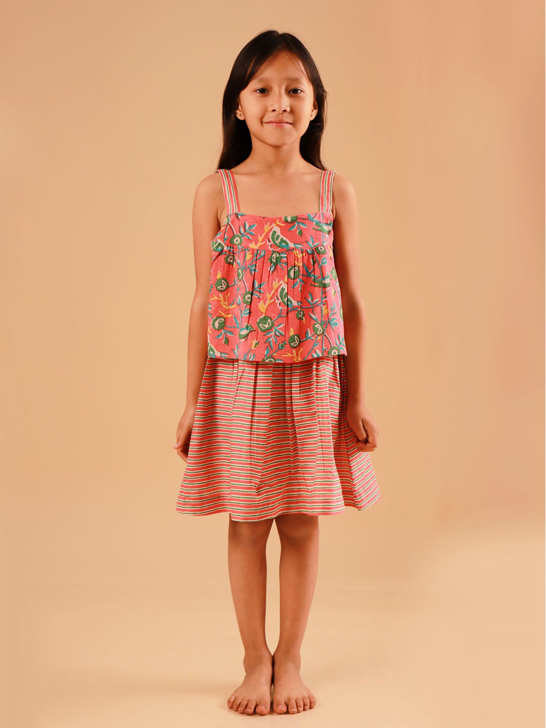 Sangria Girls Printed Pure Cotton Night suit