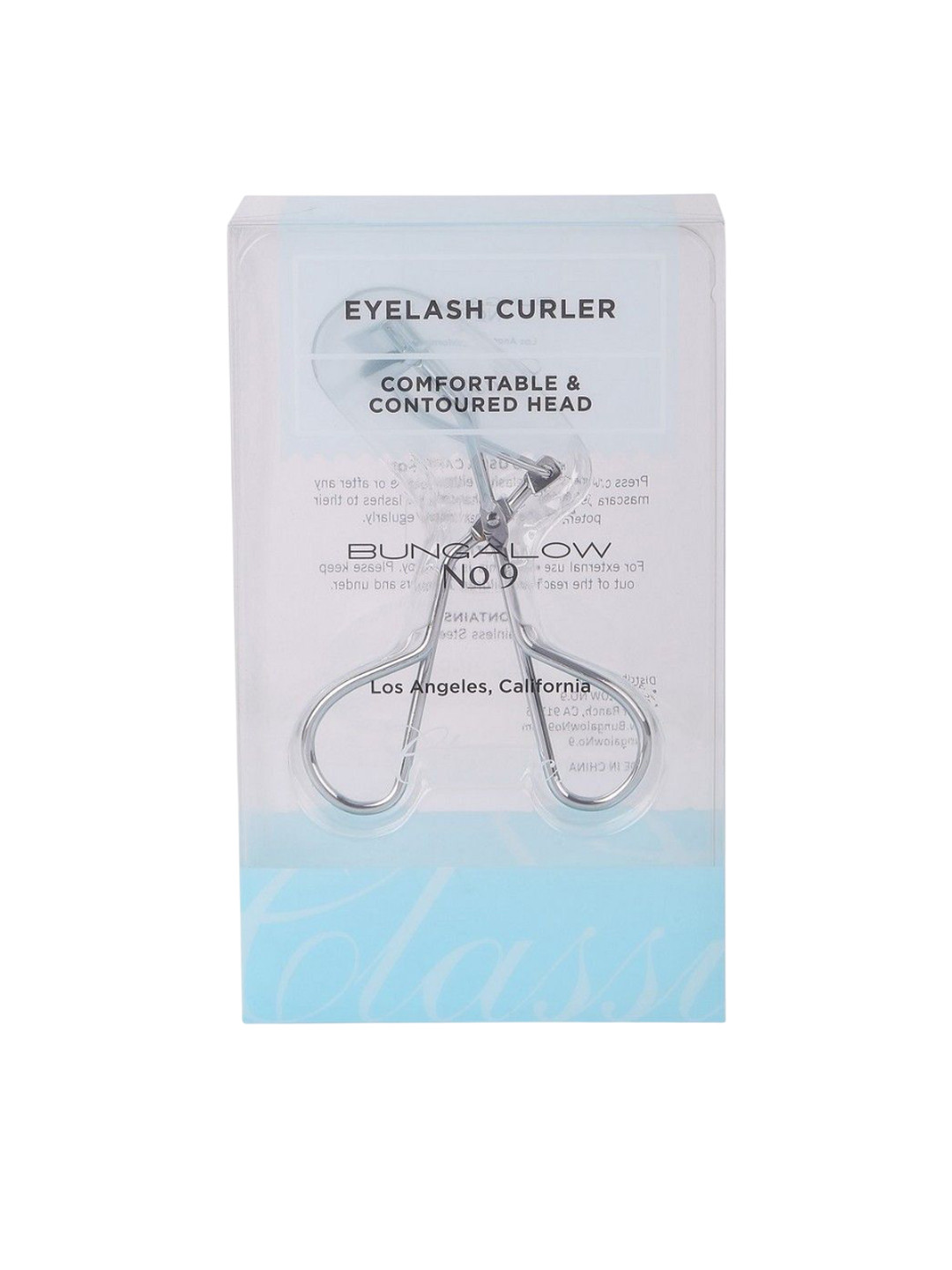 BUNGALOW BEAUTY Comfortable & Contoured Head Eyelash Curler- Silver