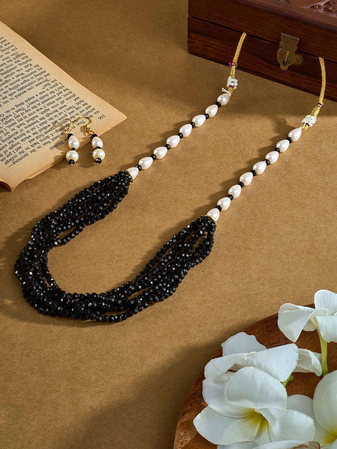 TEEJH Chakra Gold-Plated & Beaded Jewellery Set