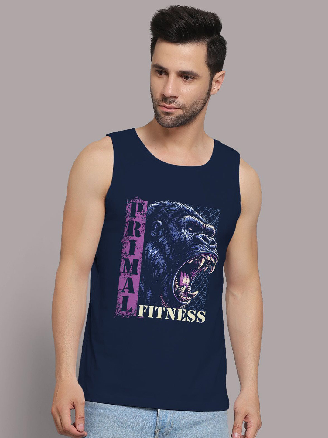 Juxar Men's Wear Sando Primal Rage Outdoor & Indoor For Gym Wear Sando SDO-024-DBL-XS