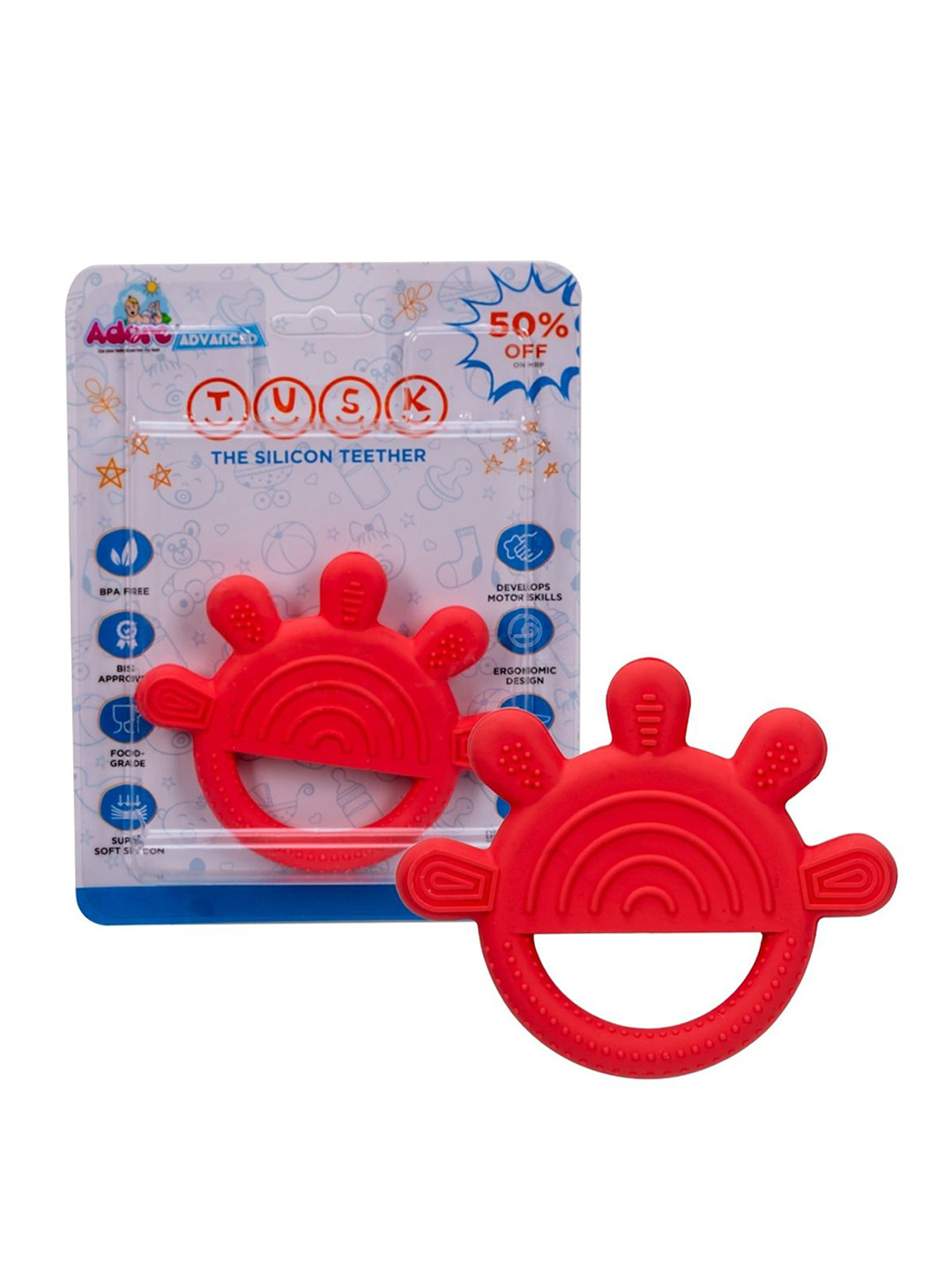 Adore Red Hi 5 Shape BabyTeether
