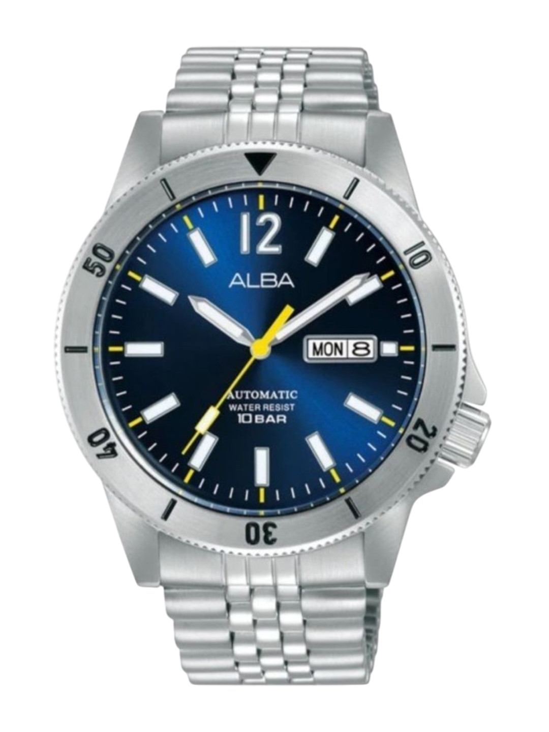 Alba by seiko Blue & Black Radiation Dial Automatic Watch-AL4649X1