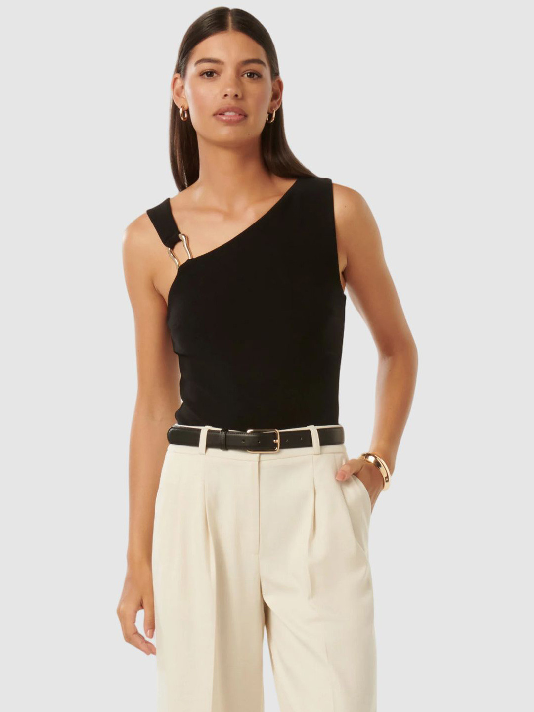 Forever New Crepe Tank Top